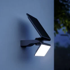 STEINEL Solcelle Lampe Med Sensor|Væglampe Med Sensor>LED-solcellelampe XSolar L-S One, antracit, sensor