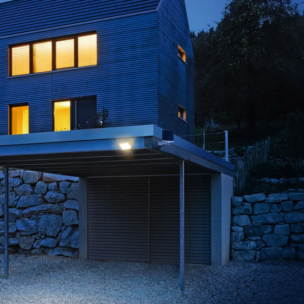 STEINEL Solcelle Lampe Med Sensor|Væglampe Med Sensor>LED-solcellelampe XSolar L-S One, antracit, sensor