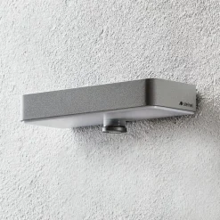 STEINEL LED-væglampe XSolar SOL-O S, sølv, sensor