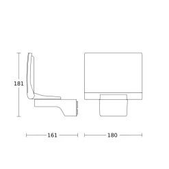 STEINEL XLED Home 2 udendørsspot i grafit