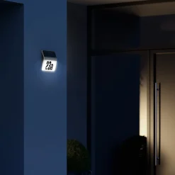 STEINEL Solcellelamper>XSolar LH-N LED-husnummerlampe, stål