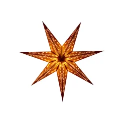 STERNTALER Fløjl papirstjerne, Ø 75 cm gul