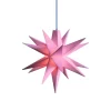 LED-stjerne, lyserød, Ø 8 cm, 18 takker, IP44 batteri^STERNTALER Discount