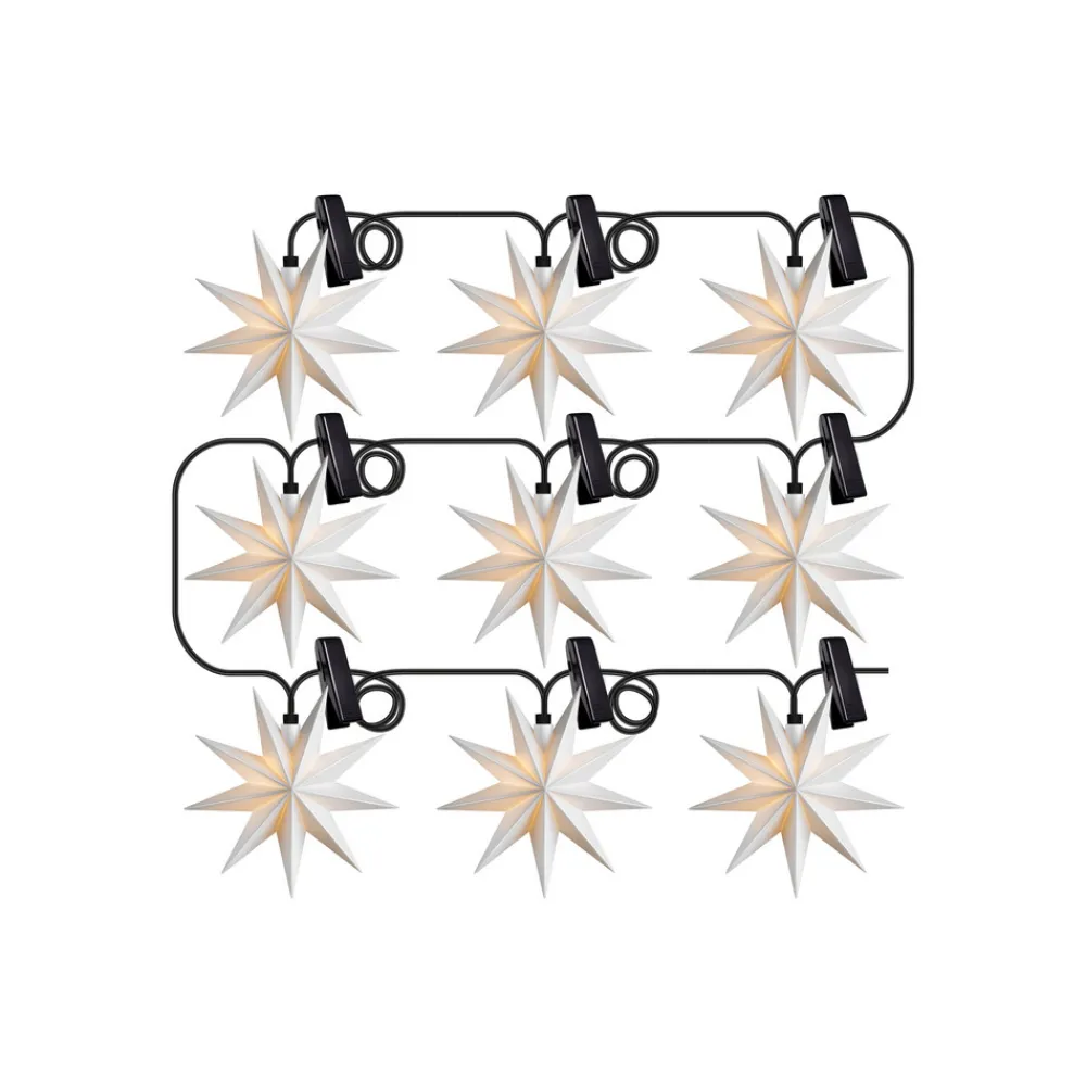 STERNTALER LED-stjernekæde til vindue IP44 hvid