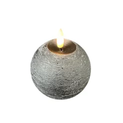 STERNTALER Julepynt|Vinduesdekoration>LED-vokslys, sort, højde 9 cm kugle batteri