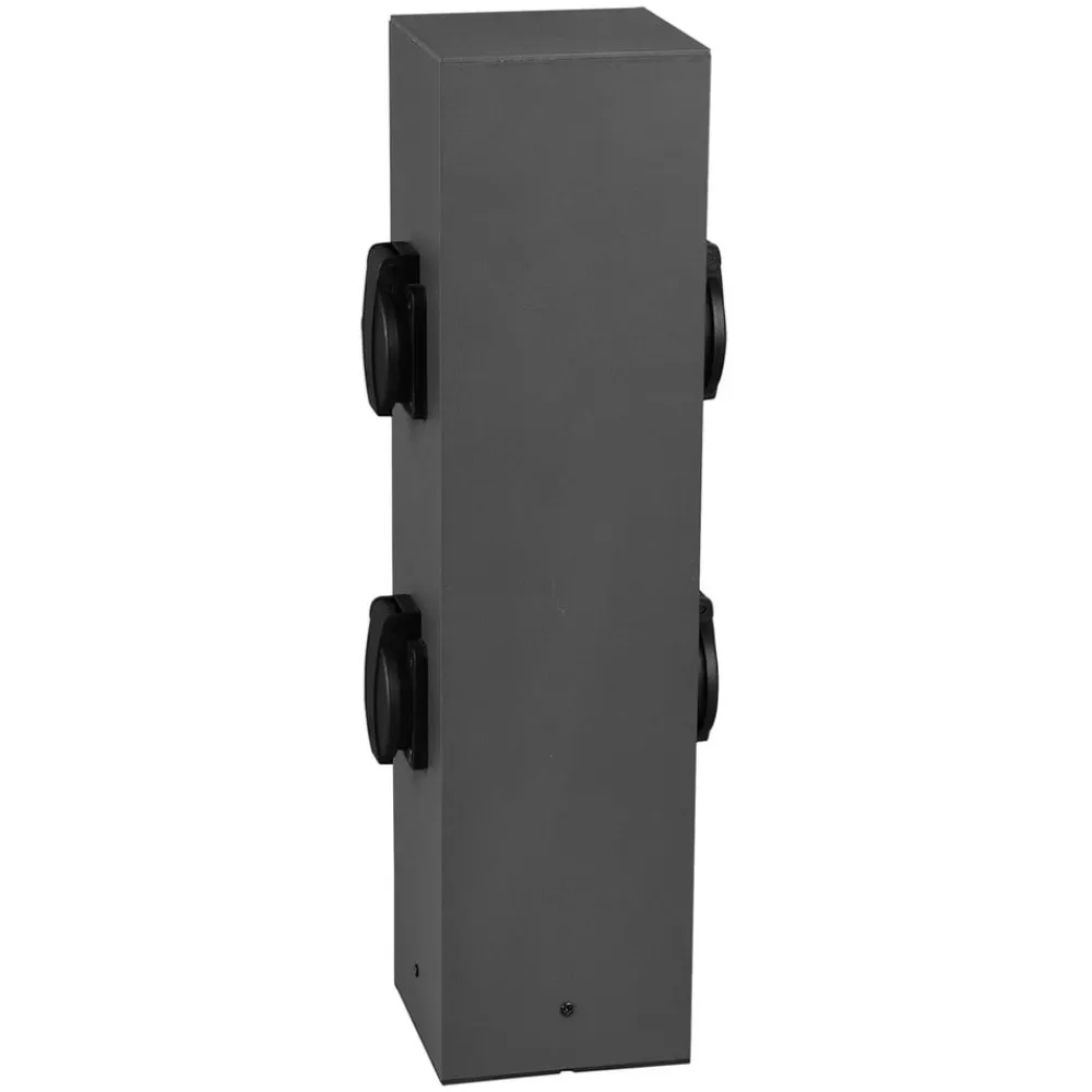 Trio Lighting Stikkontaktsøjler>Stikdåsepullert til udvendig stikkontakt, 4-vejs