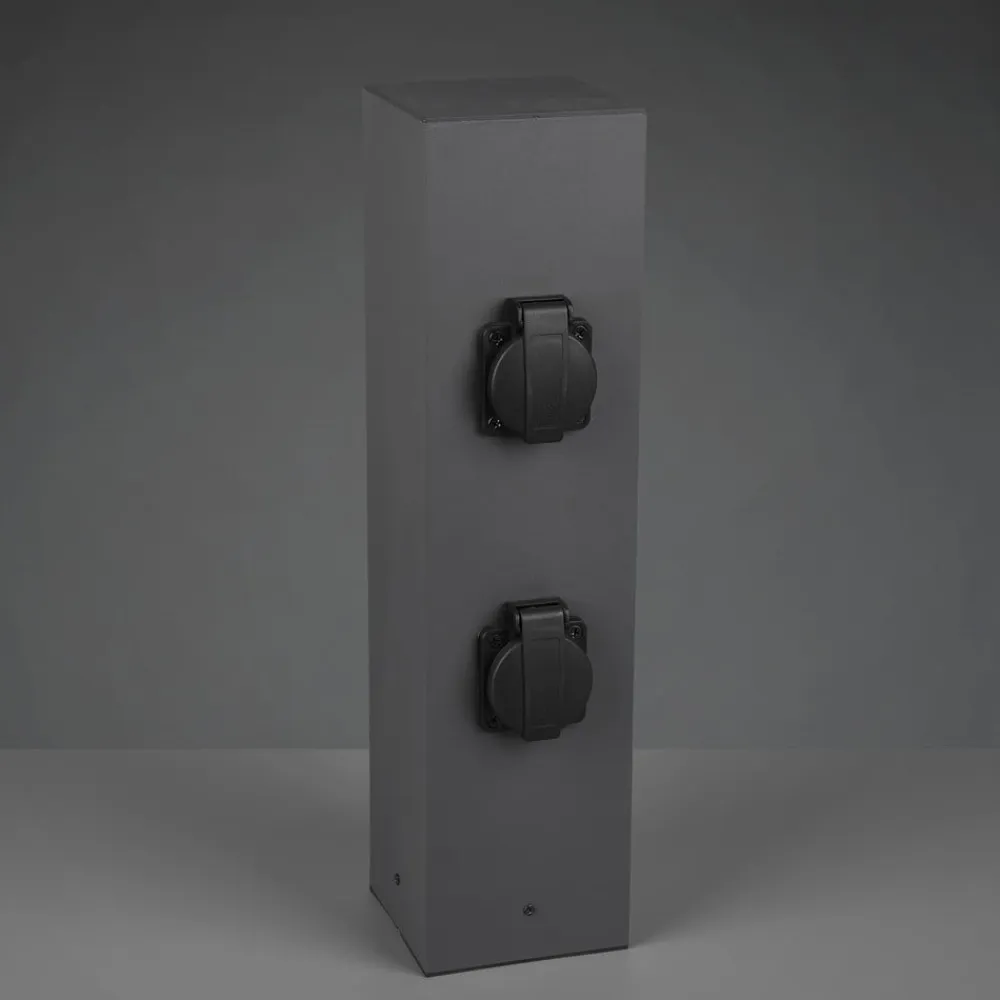 Trio Lighting Stikkontaktsøjler>Stikdåsepullert til udvendig stikkontakt, 4-vejs