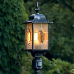 Konstsmide Gadebelysning Med Sensor|Gadebelysning>Stilampe Milano m. bevægelsessensor