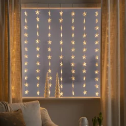 Konstsmide Christmas Stjerner LED-lysforhæng, 120 lyskilder, ravgult