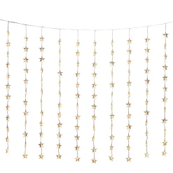 Konstsmide Christmas Stjerner LED-lysforhæng, 120 lyskilder, ravgult