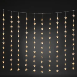 Konstsmide Christmas Stjerner LED-lysforhæng, 120 lyskilder, ravgult