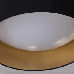 Stof loftslampen Coleen i sort, gylden inden i^Lindby Sale