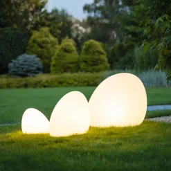 Nowodvorski Lighting Stone S udendørslampe, 45 x 30 cm, hvid, plast, IP44