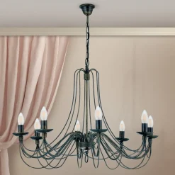 Stor CLARA lysekrone i herregårdsstil med otte lys^ORION Sale