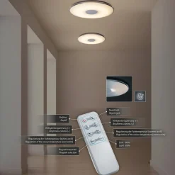 Trio Lighting Loftlamper>Stor LED loftslampe Tokyo med fjernbetjening