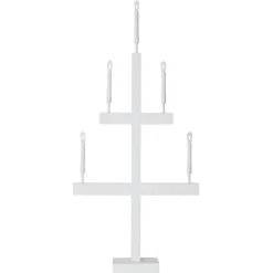 STAR TRADING Storm vinduesstage, 5 lyskilder, 118 cm, hvid