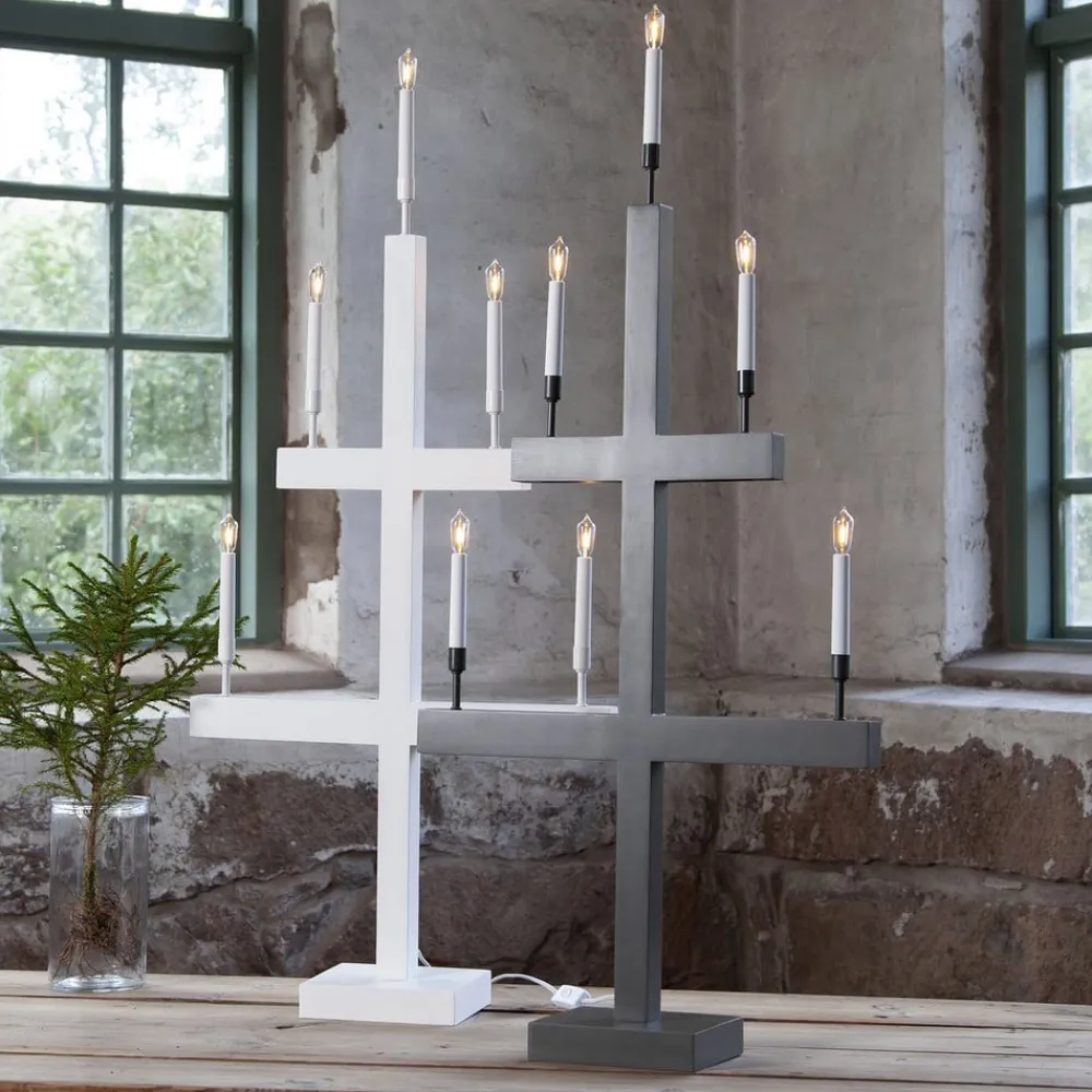 Storm vinduesstage, 5 lyskilder, 118 cm, mørkegrå^STAR TRADING