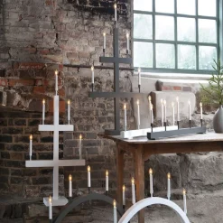 Storm vinduesstage, 5 lyskilder, 118 cm, mørkegrå^STAR TRADING