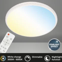 Style LED-loftslampe, fjernbetjening^Briloner Best