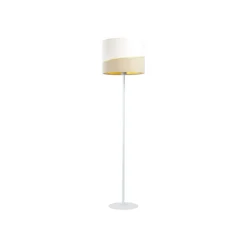 Susan gulvlampe, hvid/beige/guld^Maco Design Online