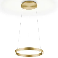 Knapstein Pendellamper>Svea-40 LED-hængelampe top/bund gestussensor, guld