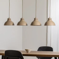 Sven hængelampe, 4 lyskilder, beige, stål^Luminex
