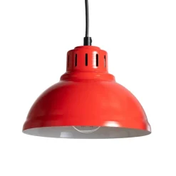 Sven hængelampe, 3 lyskilder, rød, stål, E27^Luminex Online