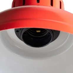 Sven hængelampe, 3 lyskilder, rød, stål, E27^Luminex Online