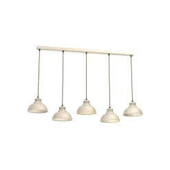 Luminex Sven hængelampe, 5 lyskilder, beige, stål
