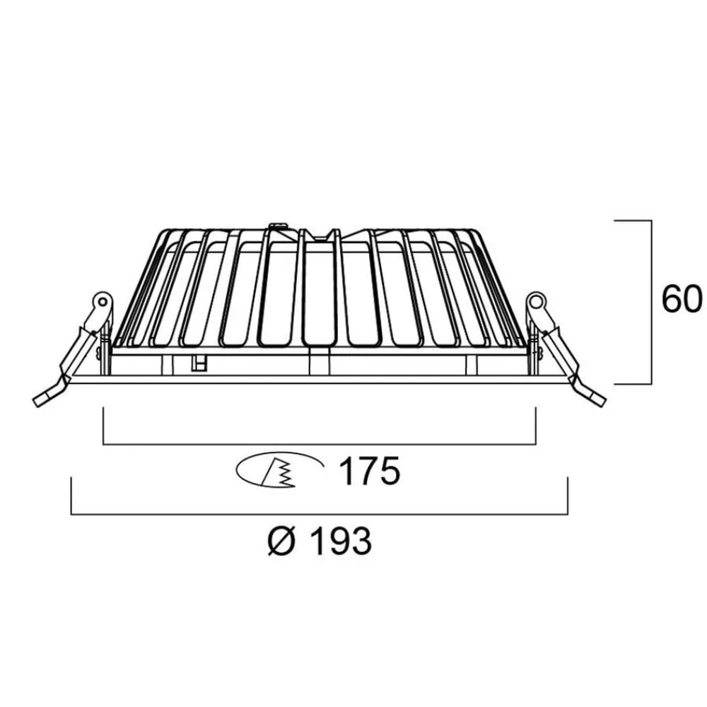 Sylvania LED-downlight Insaver Slim, Ø 17,5 cm, 840
