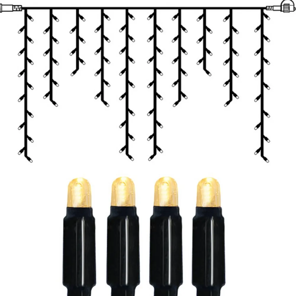 System 24 - udbygningskæde, LED-istapper, 2 x 1 m^STAR TRADING Discount