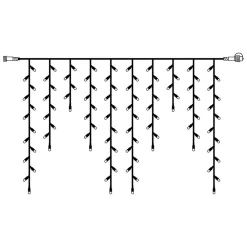 System 24 - udbygningskæde, LED-istapper, 2 x 1 m^STAR TRADING Discount