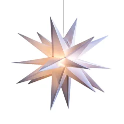 STERNTALER 18-tak XL- plast stjerne til ude brug - hvid