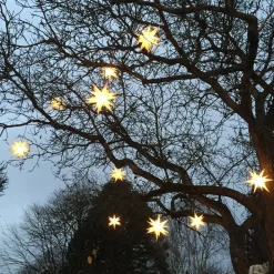 STERNTALER 18-tak XL- plast stjerne til ude brug - hvid