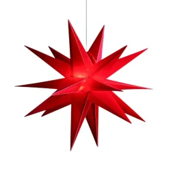 18-tak XL- plast stjerne til ude brug - rød^STERNTALER Hot