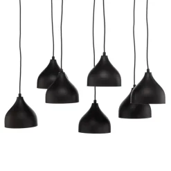 Tattoo 6221 hængelampe 7 lyskilder sort/guld^Opviq Outlet