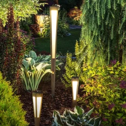 Les Jardins Tecka LED solcellelampe med sensor, 52 cm, Duratek