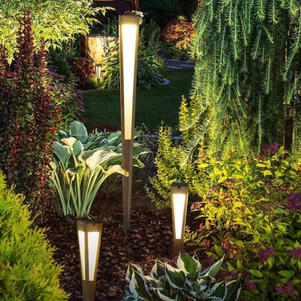 Les Jardins Tecka LED solcellelampe med sensor, 52 cm, Duratek