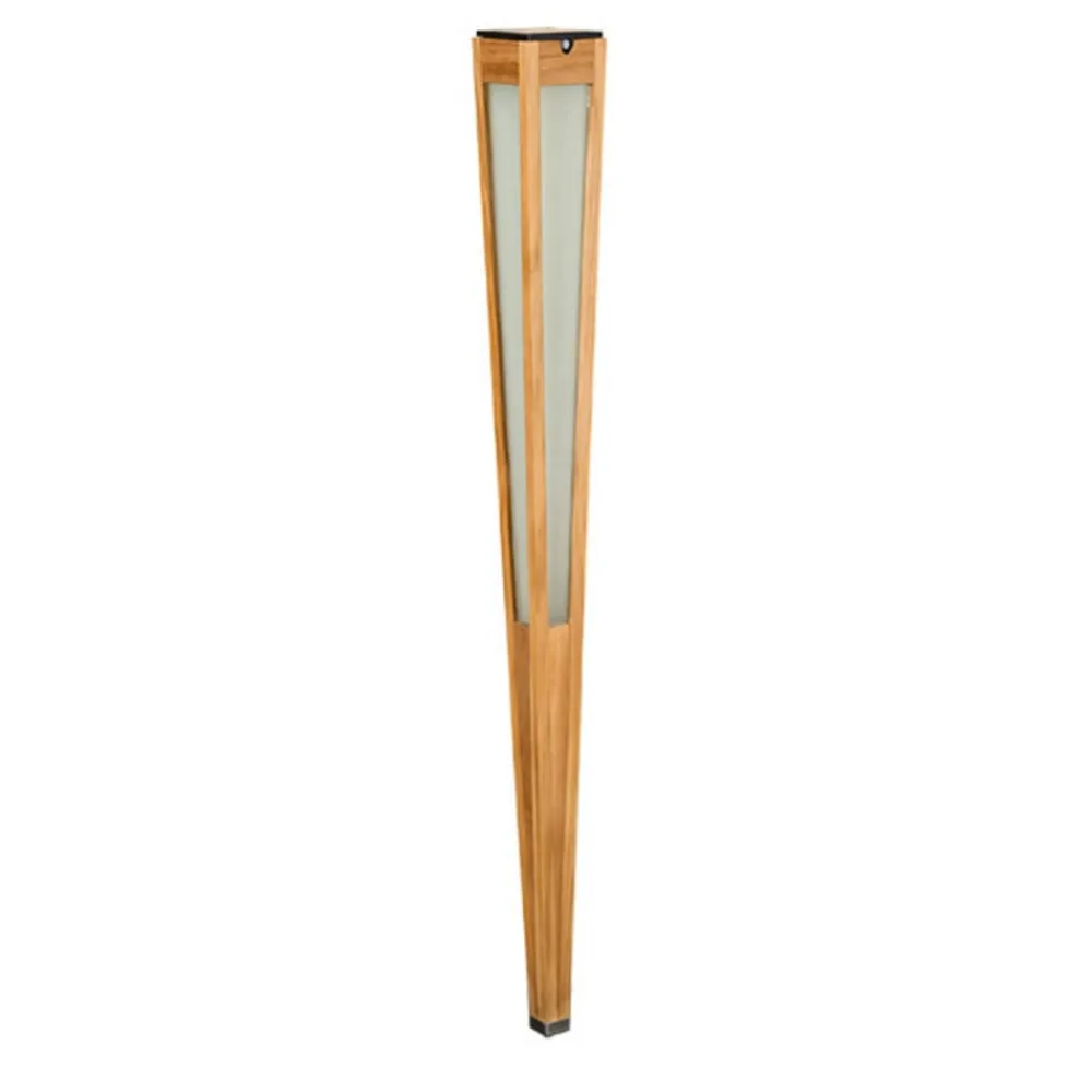Tecka LED-solcellelampe med sensor, 120 cm, teak^Les Jardins Clearance