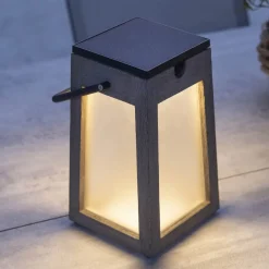 Tecka soldrevet LED-lanterne, bærbar, DuraTek 25cm^Les Jardins Best
