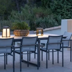 Tecka soldrevet LED-lanterne, bærbar, DuraTek 25cm^Les Jardins Best