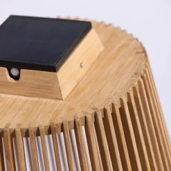 Les Jardins Tecka sol-gulvlampe med sensor, teak