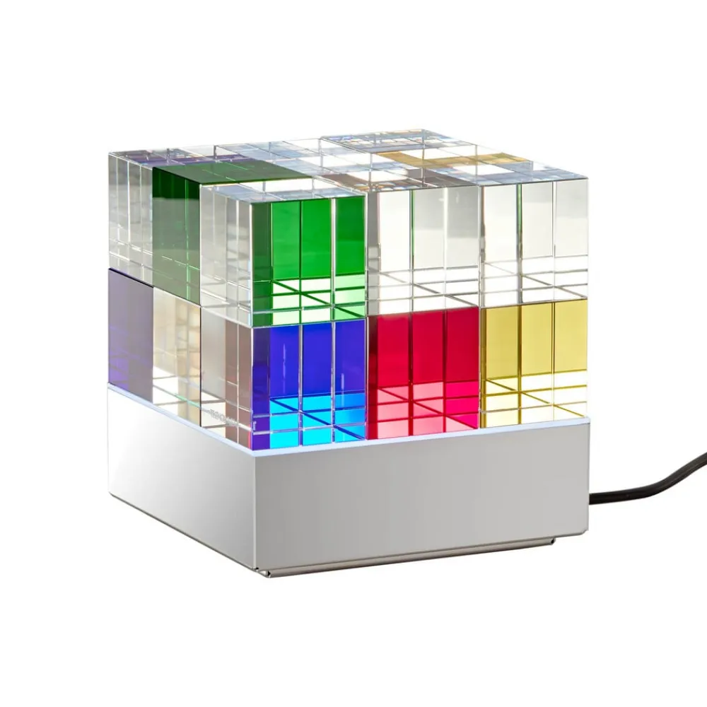 TECNOLUMEN Arbejdsrum/Kontor|Bordlamper>Cubelight Move bordlampe, farverig