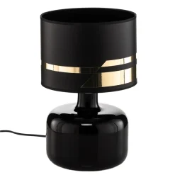 Tekstil bordlampe Bodo, sort-guld^Argon Discount