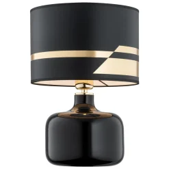 Tekstil bordlampe Bodo, sort-guld^Argon Discount