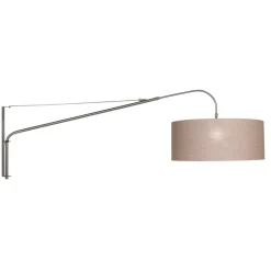 Steinhauer Væglamper|Væglamper>Tekstil-væglampe Elegant Classy sølv/grøngrå