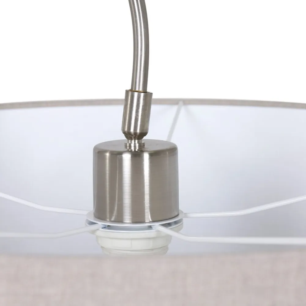 Steinhauer Væglamper|Væglamper>Tekstil-væglampe Elegant Classy sølv/grøngrå