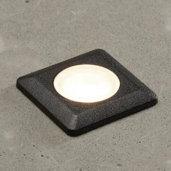 Fumagalli Teresa indbygningslampe sort/frostet 3.000 K