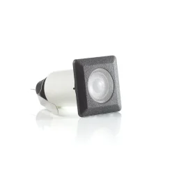 Fumagalli Teresa indbygningslampe sort/frostet 3.000 K