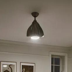 KICHLER Loftventilatorer>Terna LED-loftventilator, nikkel/creme